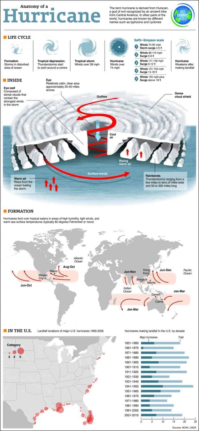 Anatomy of a Hurricane Infographic