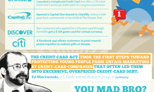 Credit Cards Go Social Infographic
