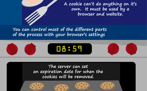 How Cookies Work on the Web Infographic
