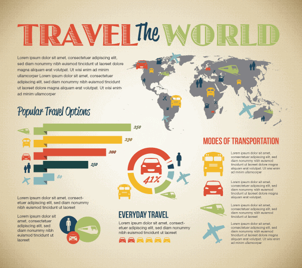 Travel the World Infographic