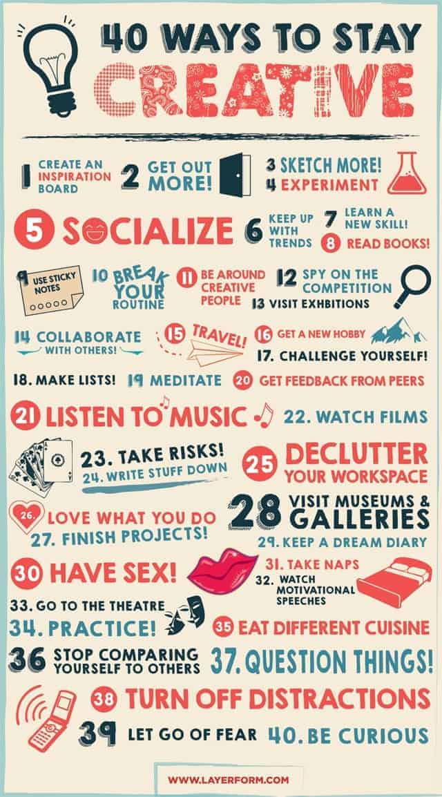 40 Ways to Stay Creative