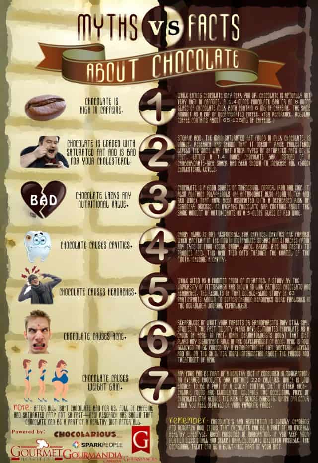Myths vs Facts About Chocolate | Daily Infographic