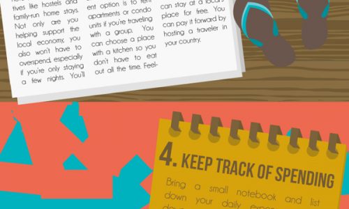 8 ways to Stretch Your Travel Budget Infographic