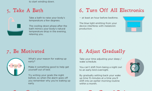 10 Effortless Tips to Waking Up Earlier Infographic