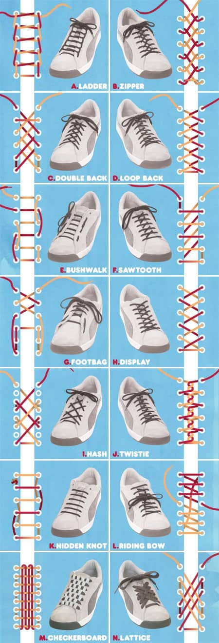 Are Unusual Ways Tie Your Shoes | Daily