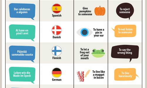 21 Idioms translated