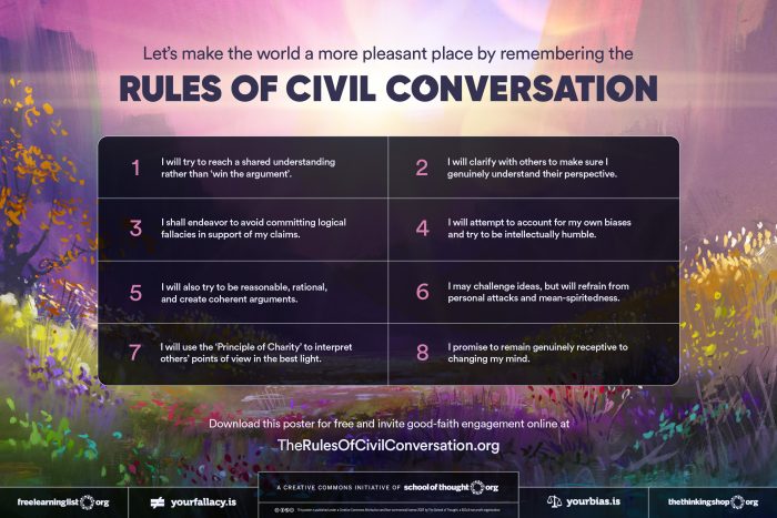 rules of civil conversations